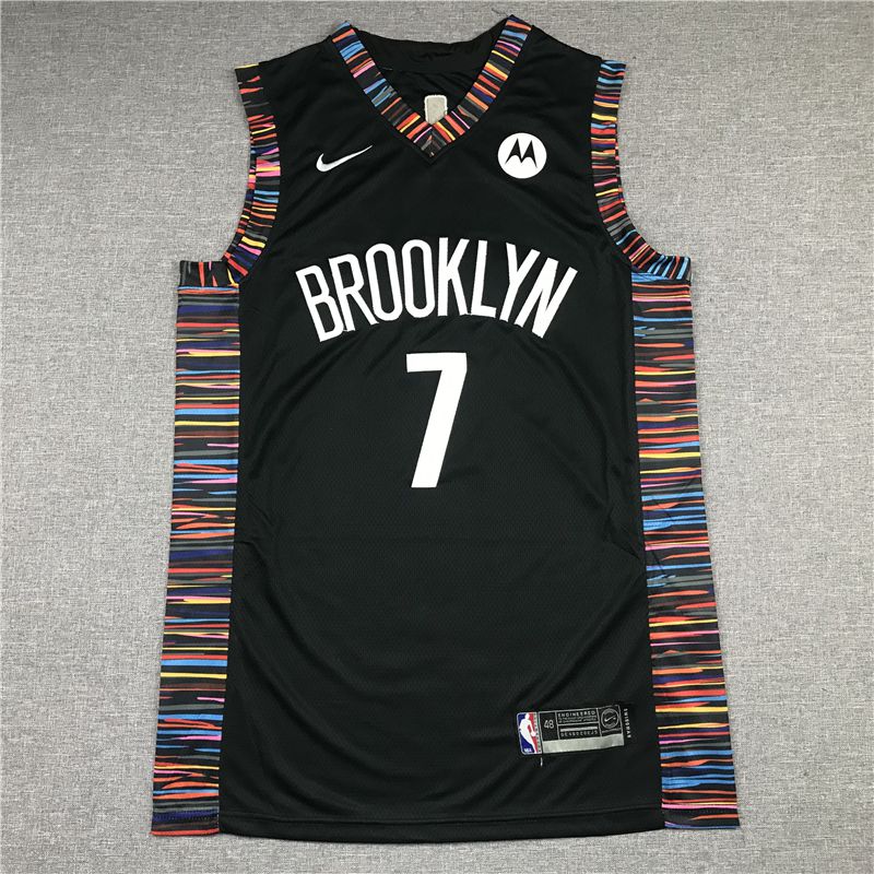 Men Brooklyn Nets 7 Durant Black City Edition 2021 Game Nike NBA Jersey